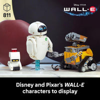 LEGO Disney & Pixar Wall-E & EVE Set de Construcción para Adultos - Decoración para el Hogar y Oficina - Idea de Regalo