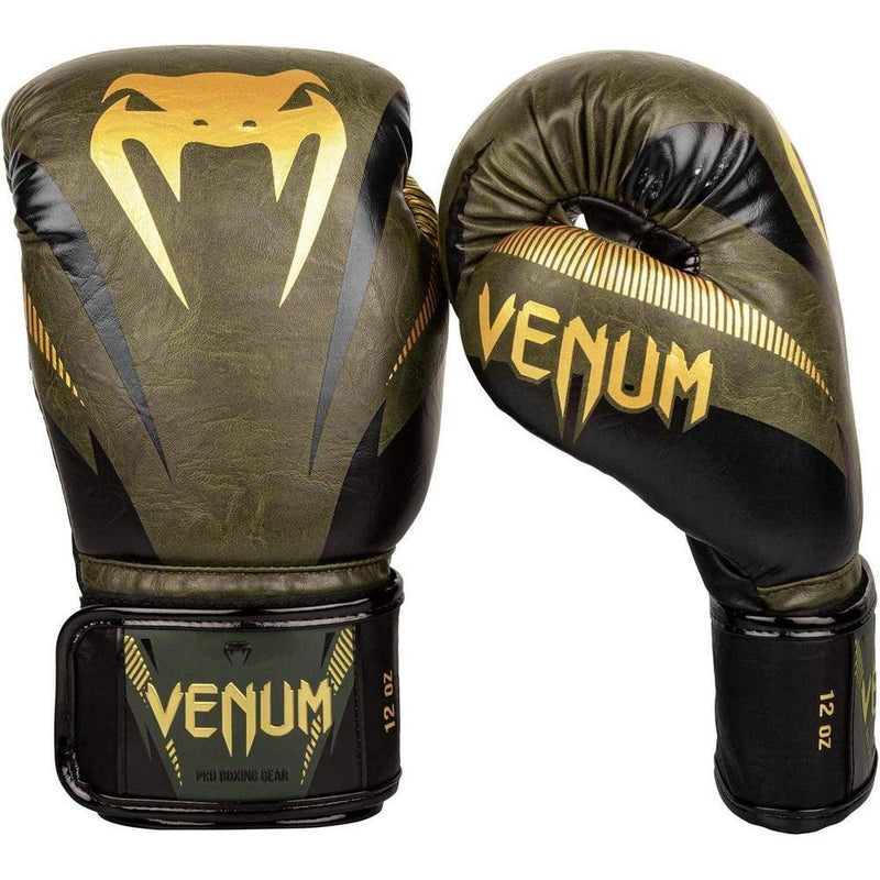 Guantes de boxeo Venum Impact, ideales para entrenamiento con espuma de triple densidad y cierre de velcro para ajuste cómodo