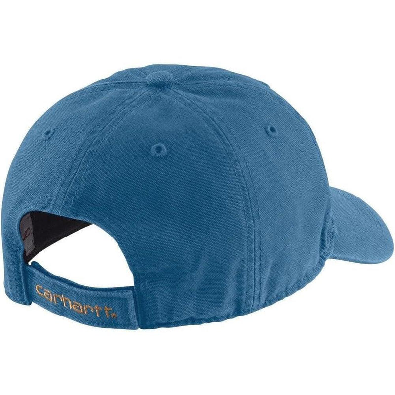 Carhartt Odessa Gorra para hombre, algodón al 100%, tecnología FastDry, ajuste ajustable, perfil bajo y visera precurvada