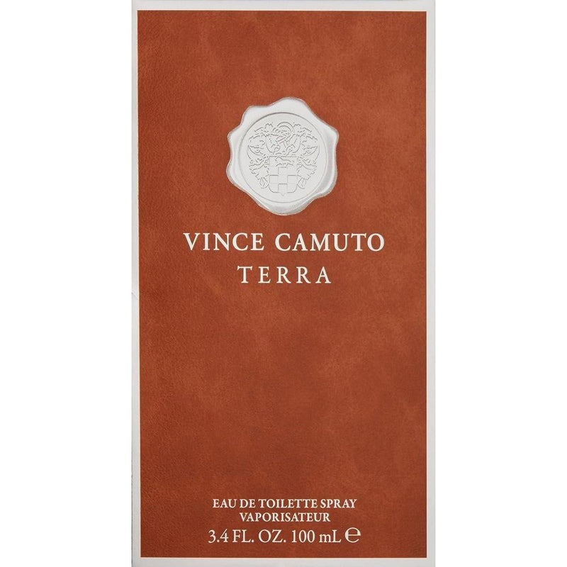 Vince Camuto Terra Eau de Toilette Spray para hombre, fragancia robusta y fresca