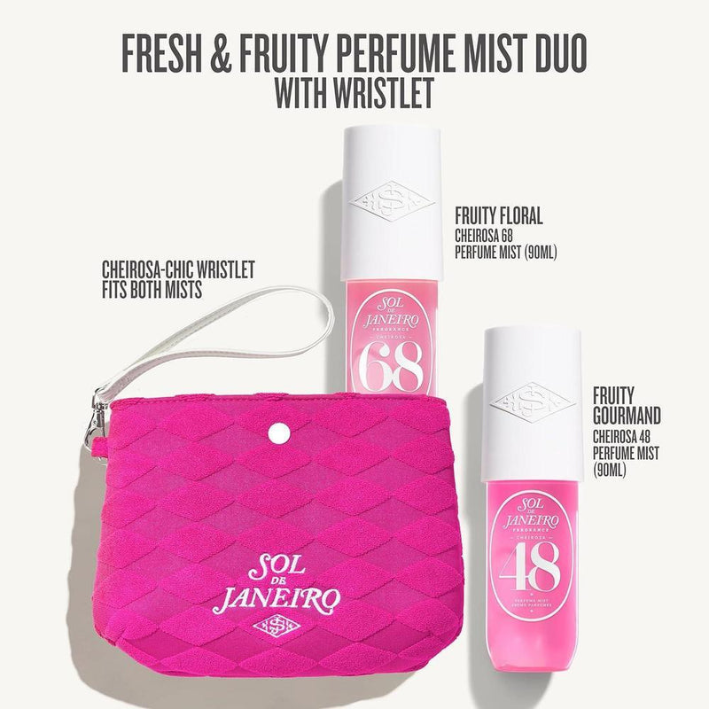 Sol de Janeiro Set de Regalo: Fragancias Cheirosa 68 y 48 para Cabello y Cuerpo con Bolsa Rosa Exclusiva