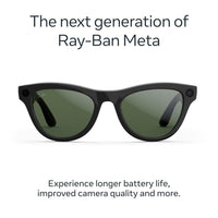 Ray-Ban Meta (Gen 2) Skyler - Shiny Black / Transitions Graphite Green — Gafas inteligentes IA, cámara 12MP