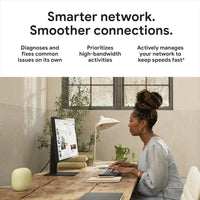 Google Nest WiFi Pro Wi-Fi 6E con velocidad rápida y cobertura total del hogar, router de malla color citronela