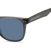Tommy Hilfiger Gafas de sol modernas unisex en elegante diseño color gris magnesio, modelo Th 1712/s, incluye funda
