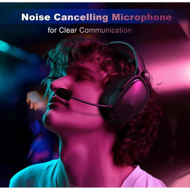 Auriculares SENZER X100 inalámbricos para juegos con micrófono, Bluetooth, sonido estéreo y comodidad superior