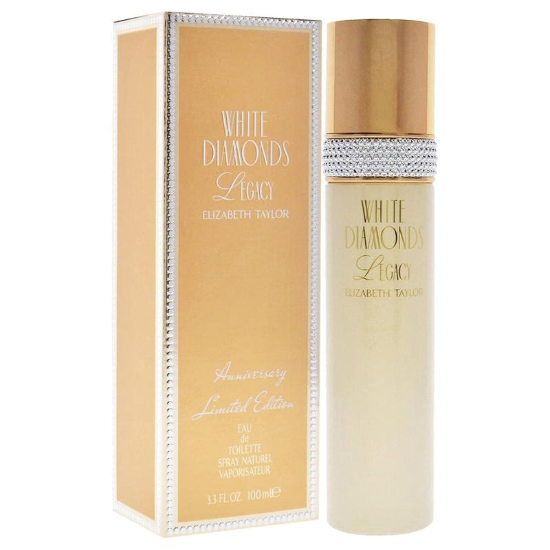Elizabeth Taylor White Diamonds Legacy EDT Spray para Mujeres, fragancia floral larga duración