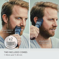 Panasonic Recortadora eléctrica multiforma para barba y cabello con sistema avanzado de cuchillas, impermeable para uso en húmedo y seco
