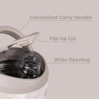 HydroJug Coctelera de acero inoxidable aislada, a prueba de fugas, sin BPA con rejilla de mezcla silenciosa