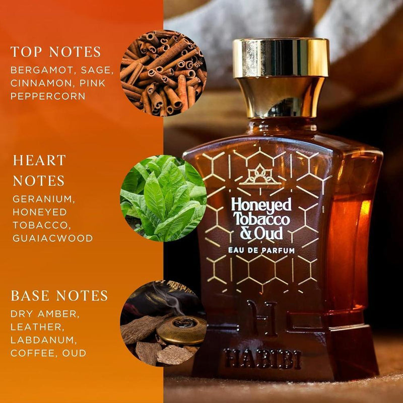 Honeyed Tobacco & Oud Arabian Cologne For Men Eau De Parfum Spray