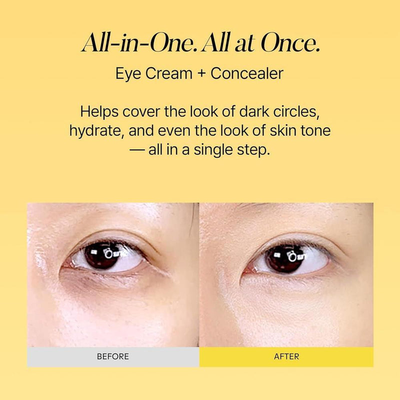 Shaishaishai Banana Pdrn Conceal, Crema Ojos Hidratante Cobertura Círculos Oscuros 15g