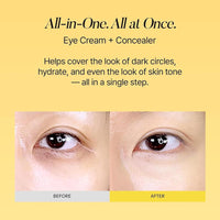 Shaishaishai Banana Pdrn Conceal, Crema Ojos Hidratante Cobertura Círculos Oscuros 15g