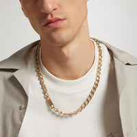 Calvin Klein, el collar de eslabones de cadena para hombre con cierre mosquetón y estilo contemporáneo