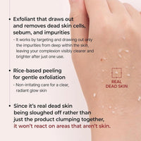 Dr.Melaxin Peel Shot Glow ampolla exfoliante suave con arroz, para todo tipo de piel, elimine puntos negros y células muertas