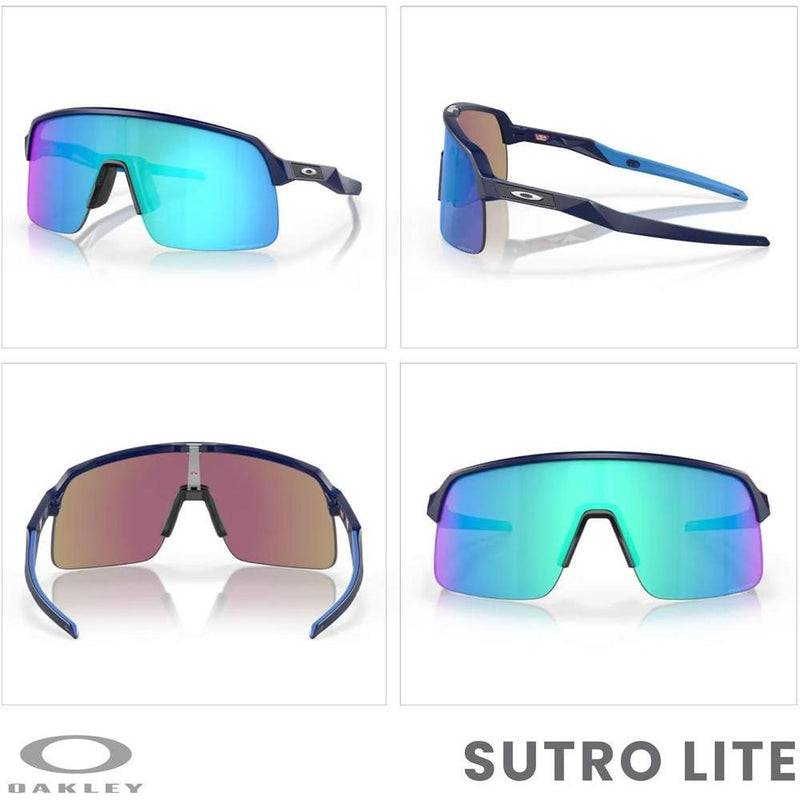 Oakley Sutro Lite OO9463 - Lentes de sol rectangulares unisex con paquete de correa y kit de accesorios de diseñador