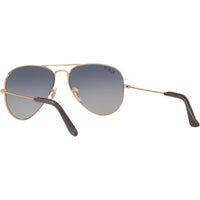 Ray-Ban Rb3025 Classic Aviator - Lentes de sol clásicos con estructura de cobre y lentes azul degradado