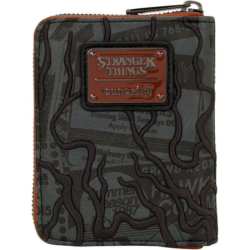 Cartera Loungefly Stranger Things 5 con cremallera, diseño multicolor, temática de TV