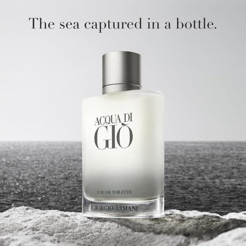 Acqua de Giò para hombre, colonia Eau de Toilette con fragancia duradera de bergamota, jazmín y almizcle