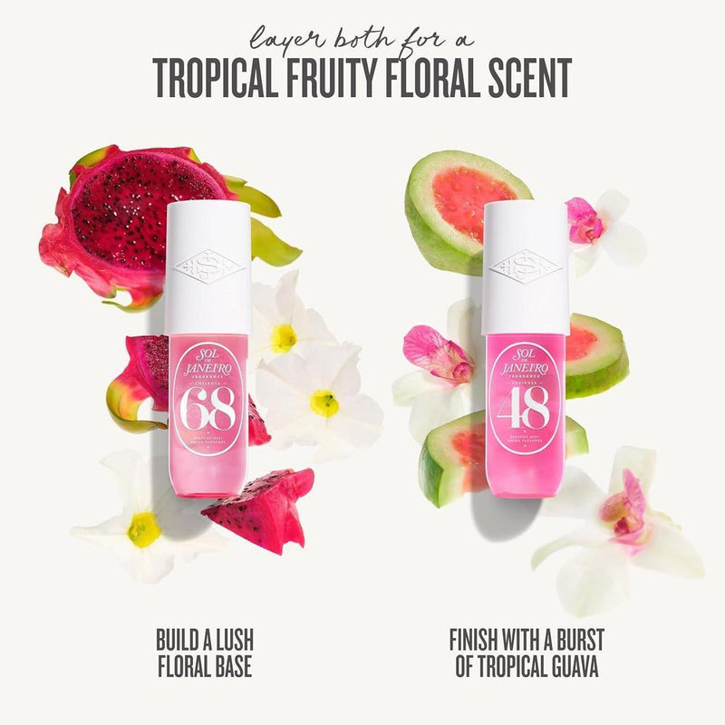 Sol de Janeiro Set de Regalo: Fragancias Cheirosa 68 y 48 para Cabello y Cuerpo con Bolsa Rosa Exclusiva