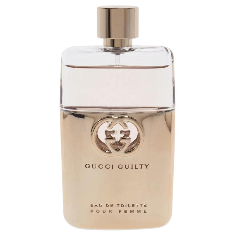 Gucci Guilty Eau De Toilette Spray para mujer, fragancia afrutada y sensual de la casa de diseño de Gucci