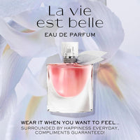 Lancôme La Vie Est Belle Eau de Parfum: fragancia de larga duración con notas de iris, pachulí y vainilla cálida