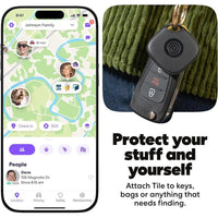Tile Starter Pack: de Life360, rastreadores Bluetooth y buscadores de artículos para llaves, carteras. Compatible iOS y Android