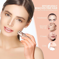 Eyebrow & Facial Trimmer Recortadora de cejas y facial recargable 2 en 1 con luz LED