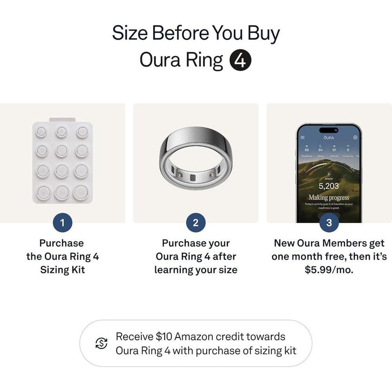 Anillo inteligente Oura 4 en plata, monitorea salud, sueño, actividad y más. Compatible con iOS y Android, resistente al agua