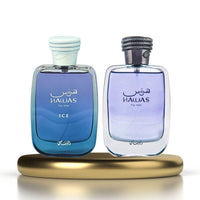 RASASI Hawas y Hawas Ice para él EDP Sprays de larga duración, aromas masculinos refrescantes y acuáticos de lujo