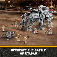 LEGO Star Wars at-TE Walker 75337 Juguete posable de la Venganza de los Sith con soldados clon 212 y droides de batalla