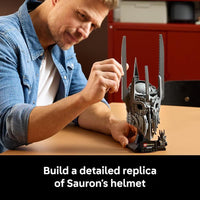 LEGO Icons The Lord of The Rings: Sauron's Helmet - Set de construcción para adultos con minifigura de Sauron