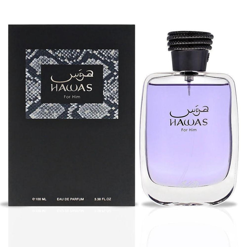 RASASI Hawas For Him & Hawas Fire Eau De Parfum Sprays, fragancias masculinas frescas e intensas con aromas duraderos y refinados
