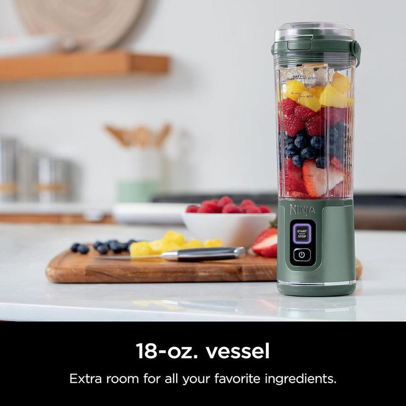 Ninja BC151EM Licuadora portátil inalámbrica, ideal para batidos, con tapa a prueba de fugas y recargable USB-C