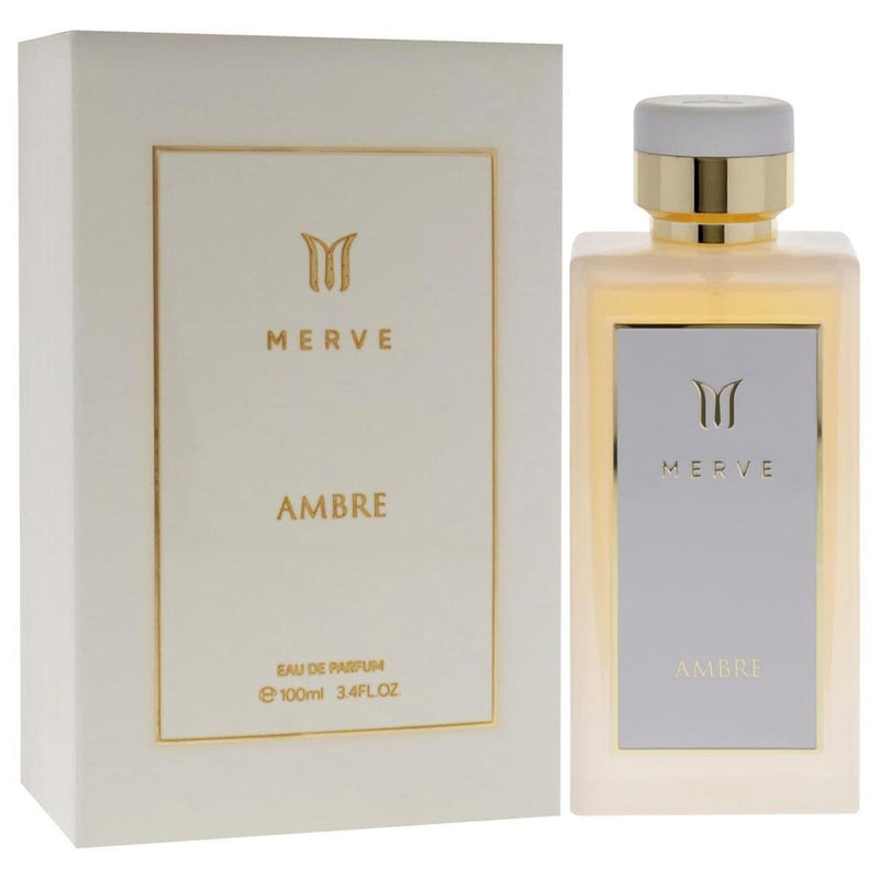 Merve Ambre para Mujer - Eau de Parfum Spray con elixir de caramelo, vainilla y ámbar