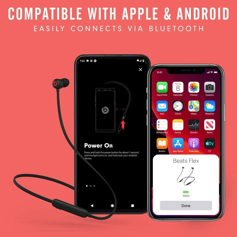 Auriculares inalámbricos Beats Flex con chip Apple, auriculares magnéticos y Bluetooth, hasta 12 horas de batería