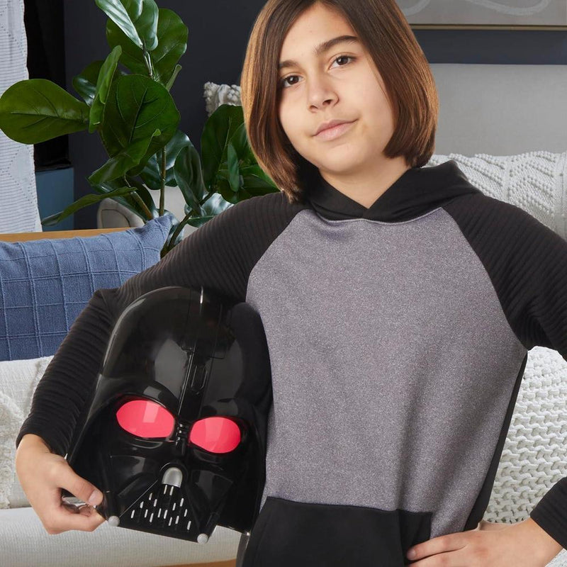 STAR WARS Darth Vader - Máscara electrónica con frases y efectos de sonido, disfraz para niños de 5 años, juguetes