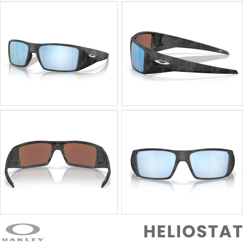 Oakley Heliostat OO9231, Gafas de Sol Rectangulares para Hombre con Kit de Accesorios, Bolsa de Microfibra