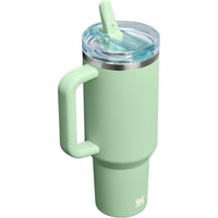 STANLEY Quencher ProTour - Vaso con tapa a prueba de fugas, popote y asa integrados, acero inoxidable, sin BPA