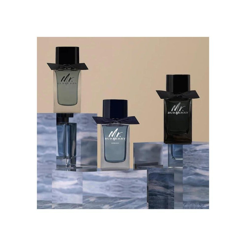 BURBERRY Mr Eau de Parfum - Colonia amaderada aromática masculina con estragón, canela, pachulí y vetiver de larga duración