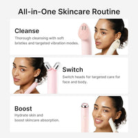 Medicube Set de Dispositivo y Cuidado de la Piel 3 en 1 Mini Booster Pro Plus con Limpiador y Gel PDRN Beige