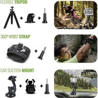 GoPro LIT Hero 4K Cámara de Acción Compacta, Luz LED Integrada, Estabilización HyperSmooth, Ideal para Vlogging y Aventuras