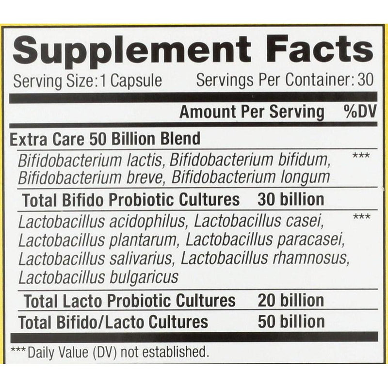 Renew Life Última Flora Probiótica Cuidado Extra, Suplemento de Salud Digestiva e Inmunológica Sin Lácteos, Soya, Gluten
