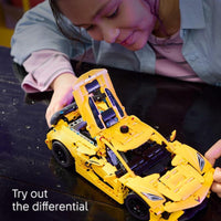 LEGO Technic Chevrolet Corvette Stingray, set de construcción para niños y niñas, modelo de automóvil de exhibición, regalo ideal