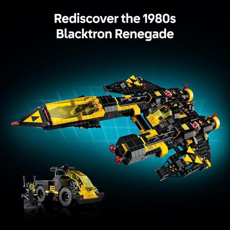 LEGO Icons Blacktron Renegade, set de construcción para adultos, bloques coleccionables, idea de regalo para fanáticos