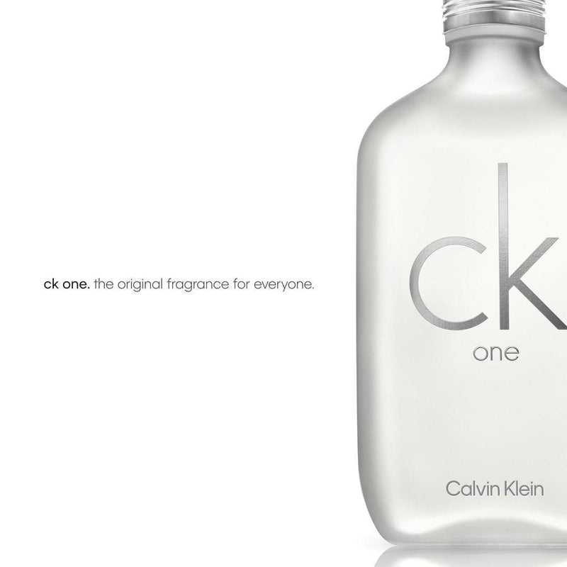 Calvin Klein CK One Eau de Toilette Unisex Citrus Fragrance with Green Tea, Bergamot, Cardamom, Violet & Amber