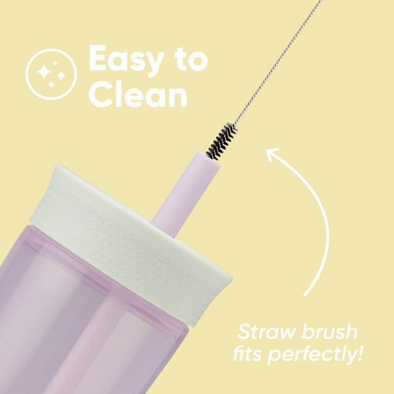 Botella plástica libre de BPA para niños con pajilla resistente a derrames, fácil de limpiar, ideal para viajes, apta para lavavajillas