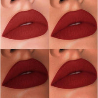 Armaf Beauté True Matte Liquid Lipstick - Lápiz labial de larga duración, color carmín profundo