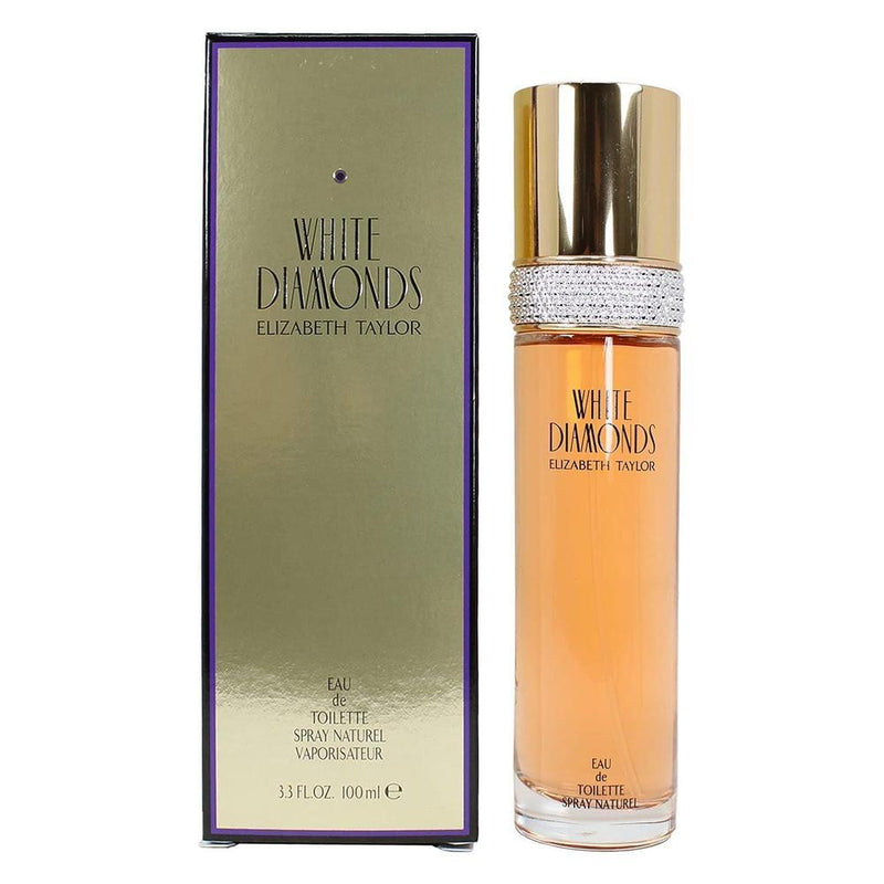 White Diamond Elizabeth Taylor Eau de Toilette juego de regalo, fragancia floral para mujeres de larga duración
