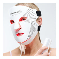 Currentbody Kit De Mascarilla Led Para Rostro Y Cuello, Serie 2, Tratamiento Antienvejecimiento Con Luz Roja Y Tarjeta Veritace