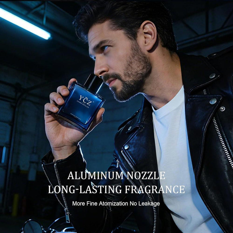 Ycz Charm Unfolds Perfume Marino para Hombres, Colonia Eau De Parfum de Larga Duración, Fragancia Oriental Amaderada
