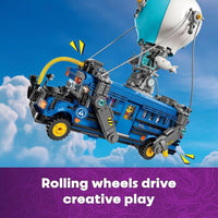 LEGO Fortnite Battle Bus - Juego de construcción coleccionable con minifiguras, regalo ideal para fanáticos de 10 años en adelante